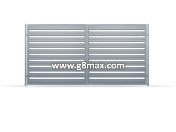 Double Gates LUX HORIZONTAL STEEL PROFILE