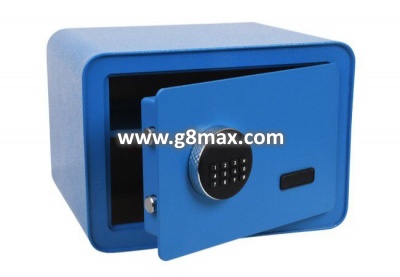 B-Harko Office safe RC-350 with electronic lock (350x280x250 mm) rounded, blue
