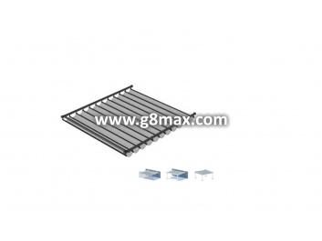 Pergola between walls without columns