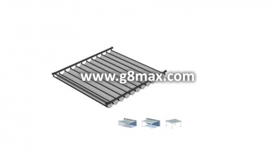 Pergola between walls without columns