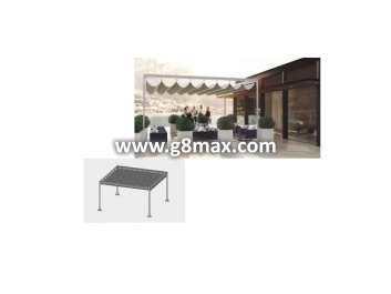 Pergola with 4 columns