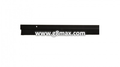 Door brush/black/aluminum L24mm x 1000mm / LU