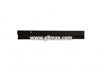 Door brush/black/aluminum L24mm x 1000mm / LU