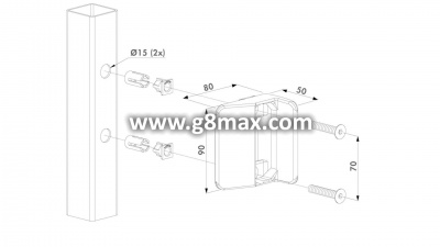 Basseini luku vastuplaat LOCINOX TWIST
