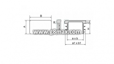 Plastic cork for pipes 25x50x1.5-3mm